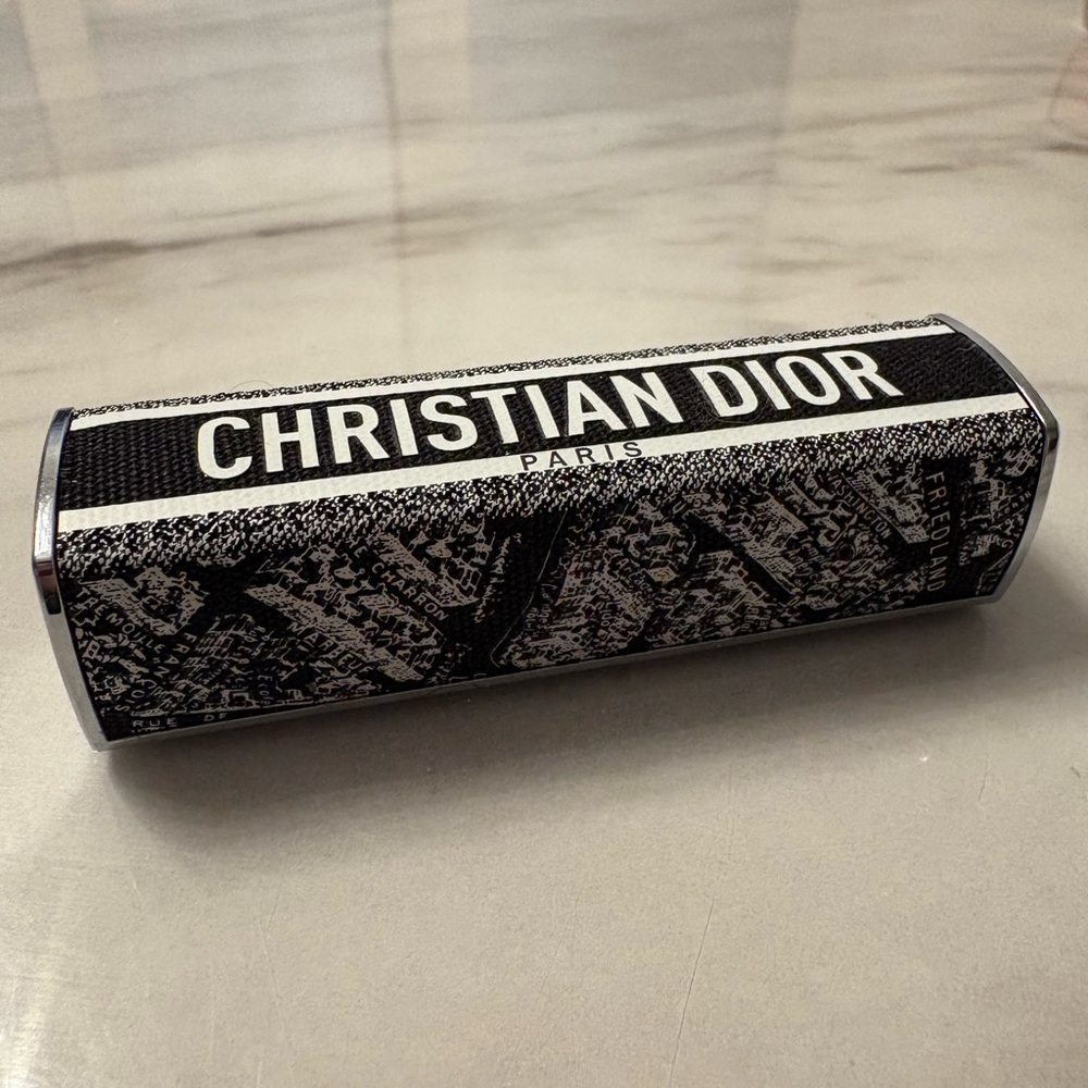 Dior Black & White Print Lipstick Case